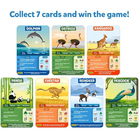 Skillmatics Guess in 10 Animal Planet  Fun Trivia Card Game for Ages 6 10 and up - Picture 5 of 9